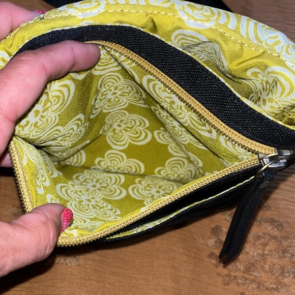 Haiku Black and Yellow Crossbody Bag with Floral Pattern - Picture 6 of 10